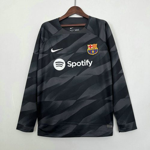 manica lunga nero maglia barcellona portiere 2023-2024 a poco prezzo uomo