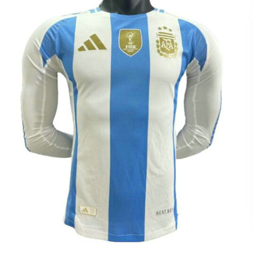 manica lunga player version maglia argentina prima 2024 uomo