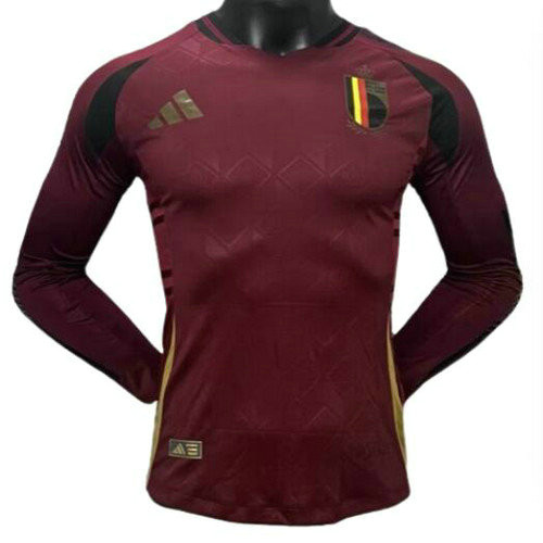 manica lunga player version maglia belgio prima 2024 uomo