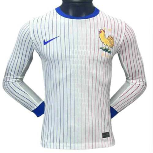 manica lunga player version maglia francia seconda 2024 uomo