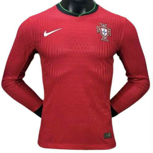 manica lunga player version maglia portogallo prima 2024 uomo