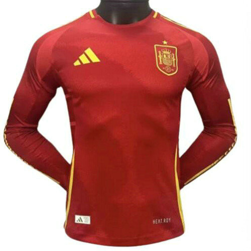 manica lunga player version maglia spagna prima 2024 uomo