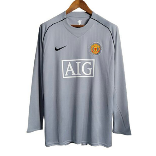 manica lunga portiere maglia manchester united 2007 2008 uomo