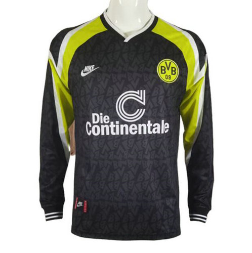 manica lunga seconda maglia borussia dortmund 1995 1996 uomo