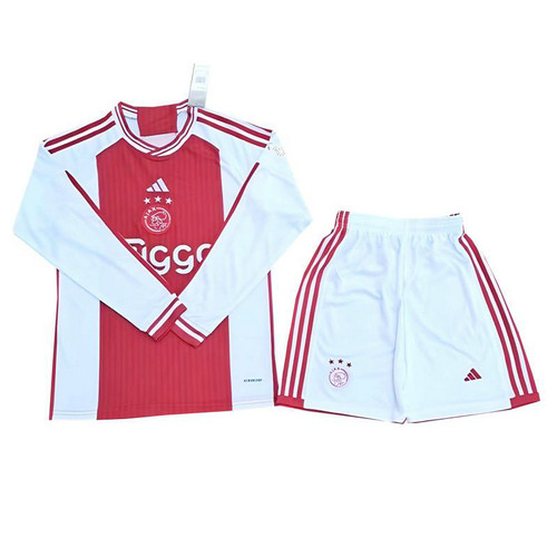 maniche lunghe maglia ajax prima 2023-2024 bambino