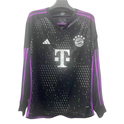 maniche lunghe maglia bayern münchen seconda 2023-2024 uomo