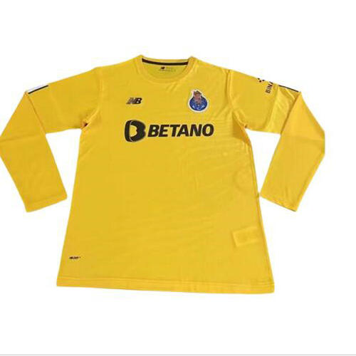 maniche lunghe portiere maglia fc porto giallo 2022-2023 uomo