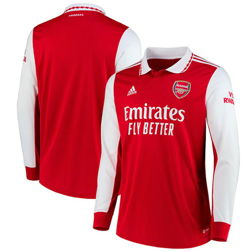 maniche lunghe prima maglia arsenal 2022-2023 uomo