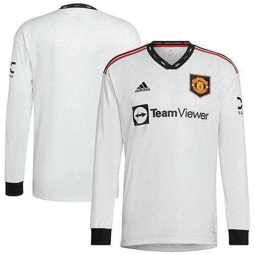 maniche lunghe seconda maglia manchester united 2022-2023 uomo