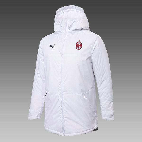 moda cappotto cotone ac milan 2021 2022 bianco uomo