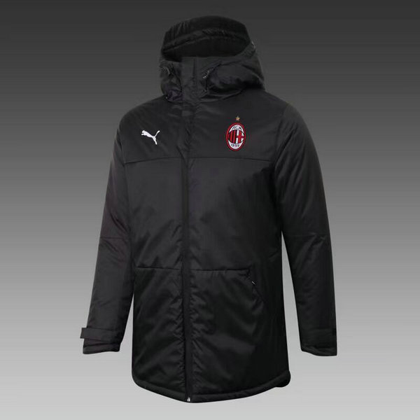 moda cappotto cotone ac milan 2021 22 nero uomo