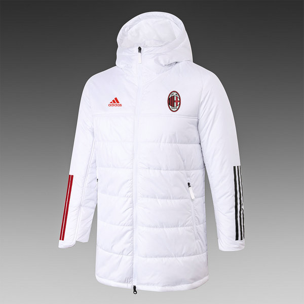 moda cappotto cotone ac milan 2022 bianco uomo