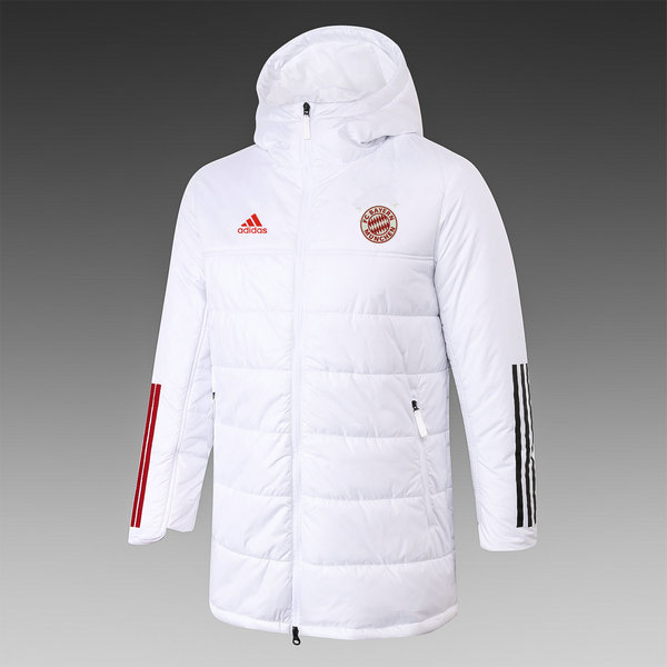 moda cappotto cotone bayern münchen 2021 2022 bianco uomo