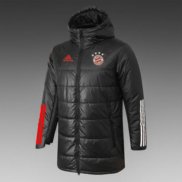 moda cappotto cotone bayern münchen 2021 2022 nero uomo