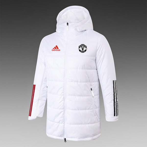 moda cappotto cotone manchester united 2021 2022 bianco uomo