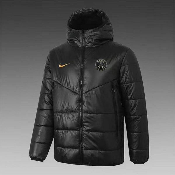 moda cappotto cotone psg 2021 2022 nero uomo