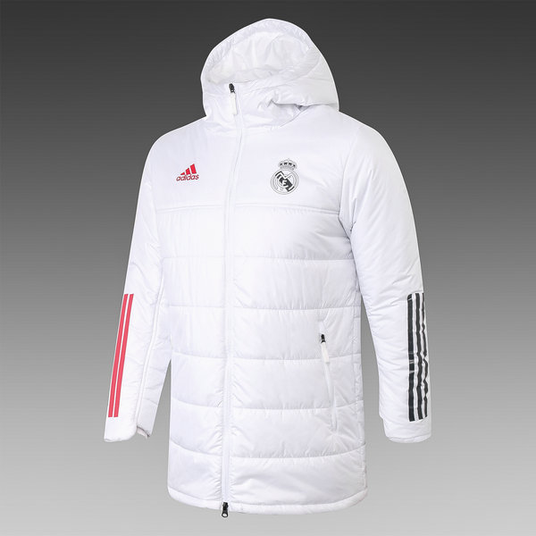 moda cappotto cotone real madrid 2021 2022 bianco uomo