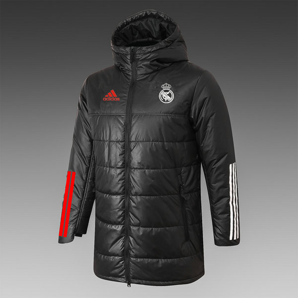 moda cappotto cotone real madrid 2021 2022 nero uomo