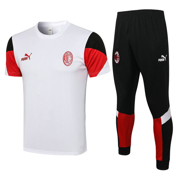 moda formazione ac milan completo 2021 2022 bianco uomo