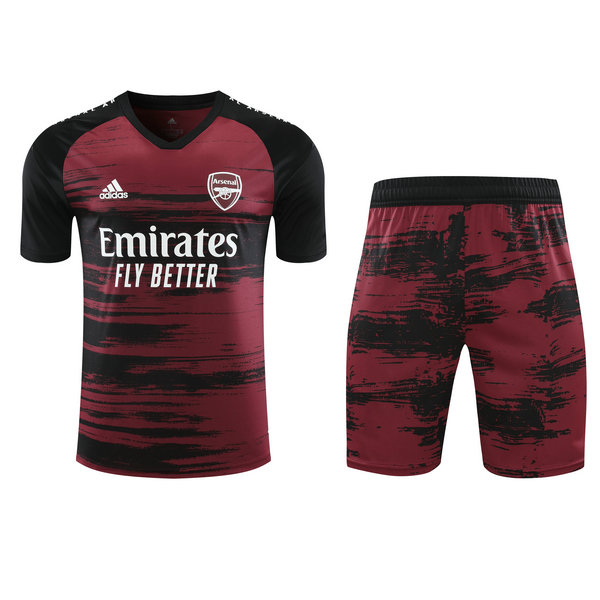 moda formazione arsenal completo 2021 rosso nero uomo