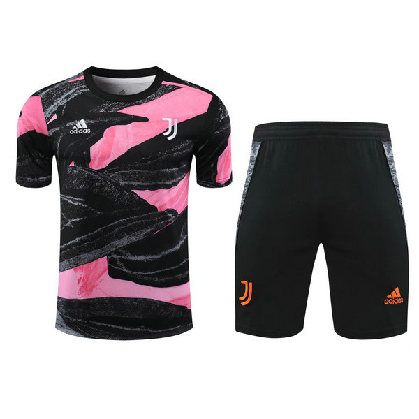 moda formazione juventus completo 2021 nero rosa uomo