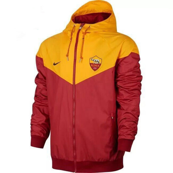 moda giacca a vento as roma 2021 2022 rosso giallo uomo