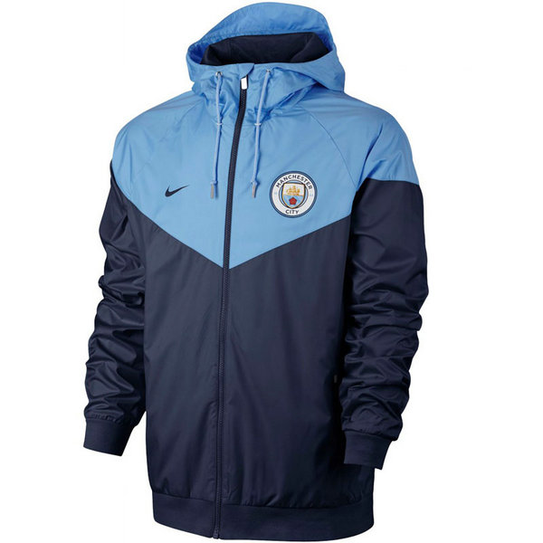 moda giacca a vento manchester city 2021 22 blu uomo