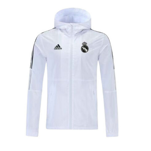 moda giacca a vento real madrid 2021 2022 bianco uomo