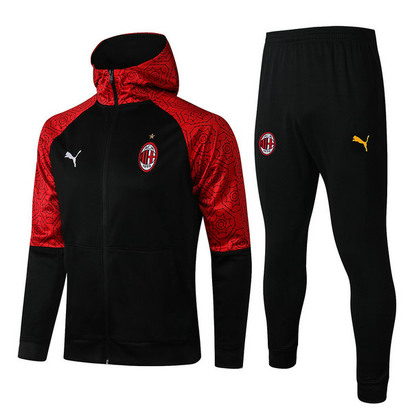 moda giacca ac milan completo 2021 2022 nero uomo