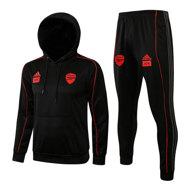 moda giacca arsenal completo 2021 2022 nero uomo