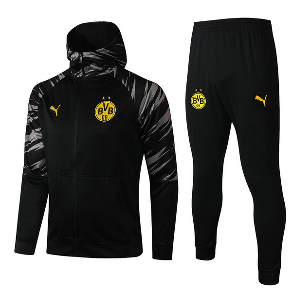 moda giacca borussia dortmund completo 2021 2022 nero uomo