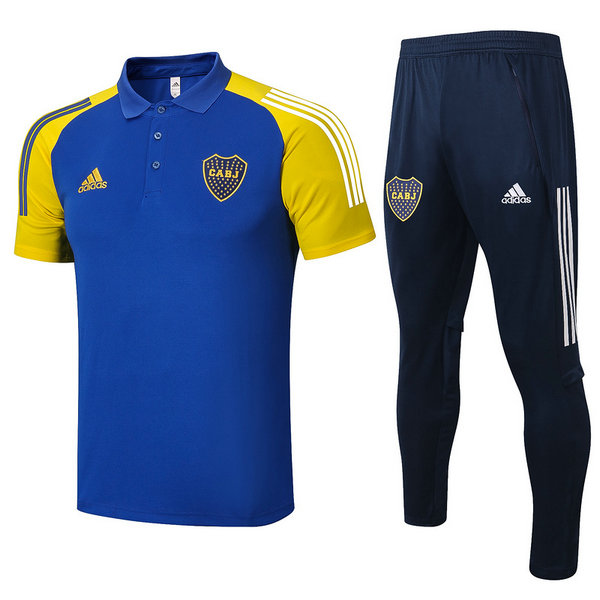 moda maglietta polo boca juniors completo 2021 2022 blu uomo