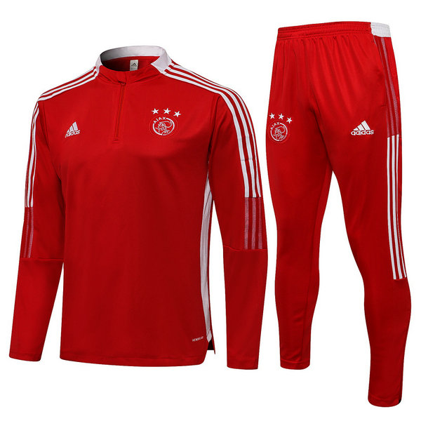 moda tuta sportiva ajax completo 2021 2022 rosso uomo