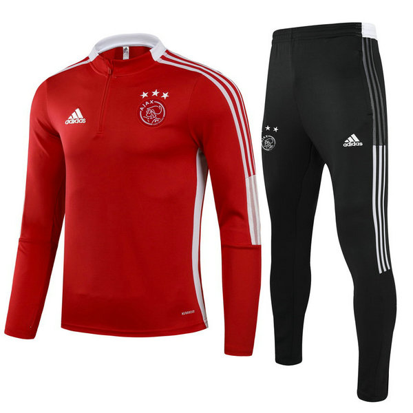 moda tuta sportiva ajax completo 2021 22 rosso bambino