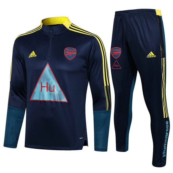 moda tuta sportiva arsenal completo 2021 2022 blu uomo