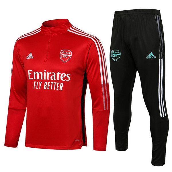 moda tuta sportiva arsenal completo 2021 2022 rosso uomo