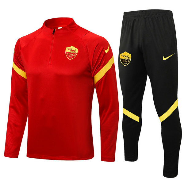 moda tuta sportiva as roma completo 2021 2022 rosso uomo