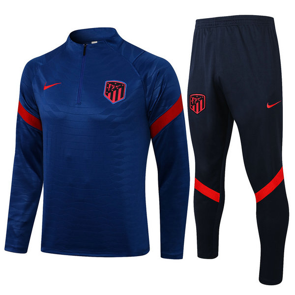 moda tuta sportiva atlético madrid completo 2021 2022 blu uomo