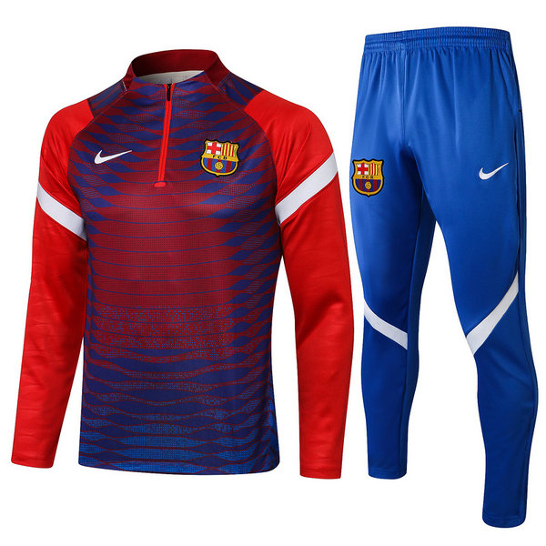 moda tuta sportiva barcellona completo 2021 2022 rosso uomo