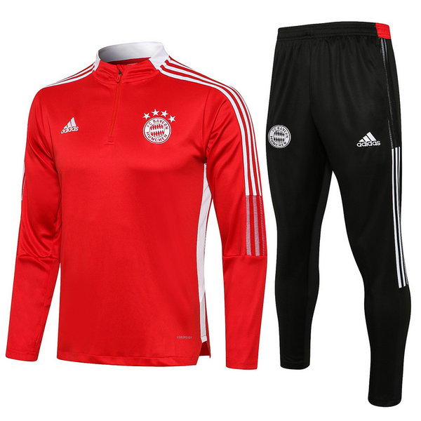 moda tuta sportiva bayern münchen completo 21 22 rosso uomo