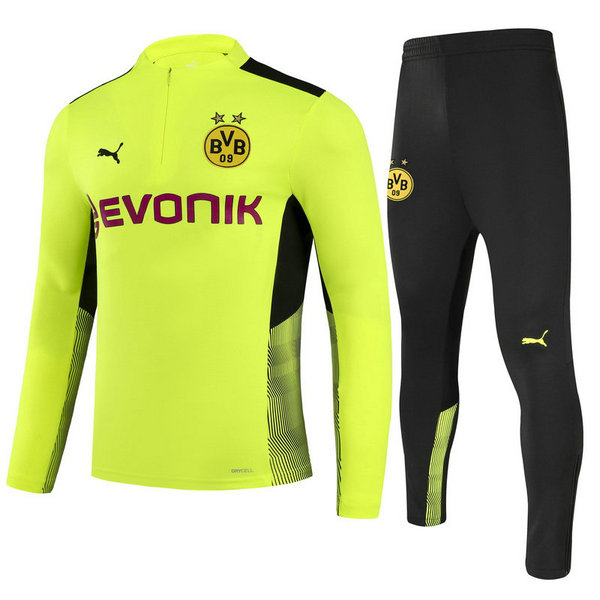 moda tuta sportiva borussia dortmund completo 2021 22 giallo bambino