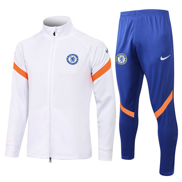 moda tuta sportiva chelsea completo 2021 2022 bianco uomo