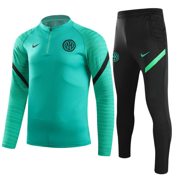 moda tuta sportiva inter completo 2021 2022 verde bambino