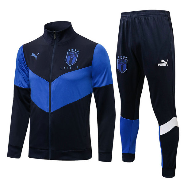 moda tuta sportiva italia completo 2021 2022 blu uomo