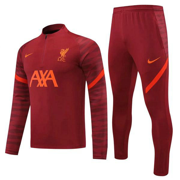 moda tuta sportiva liverpool completo 2021-22 rosso uomo