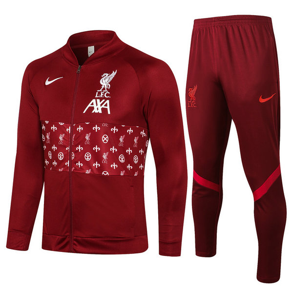 moda tuta sportiva liverpool completo 2021 2022 rosso uomo