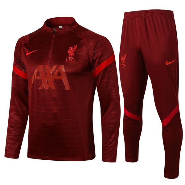 moda tuta sportiva liverpool completo 2021 22 rosso uomo