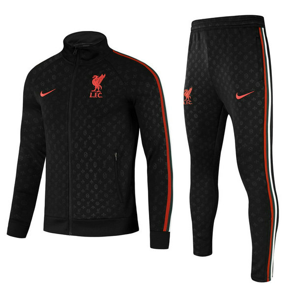 moda tuta sportiva liverpool completo 21 22 nero bambino