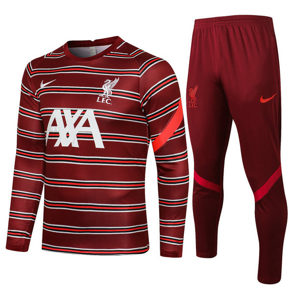 moda tuta sportiva liverpool completo 21 22 rosso uomo