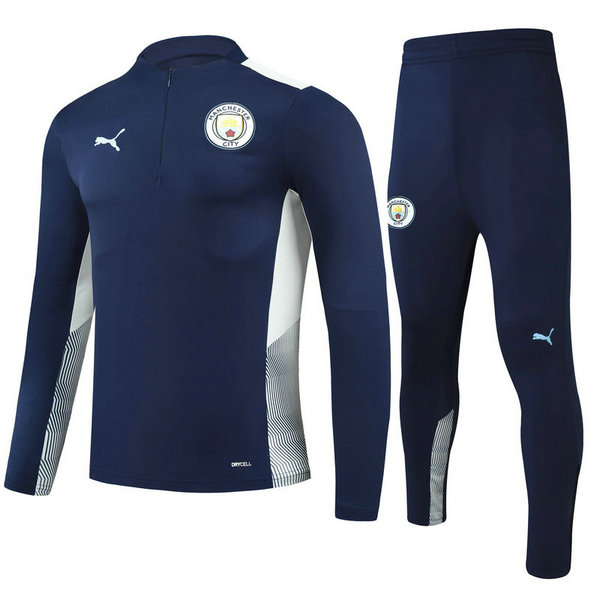 moda tuta sportiva manchester city completo 2021 2022 blu bambino